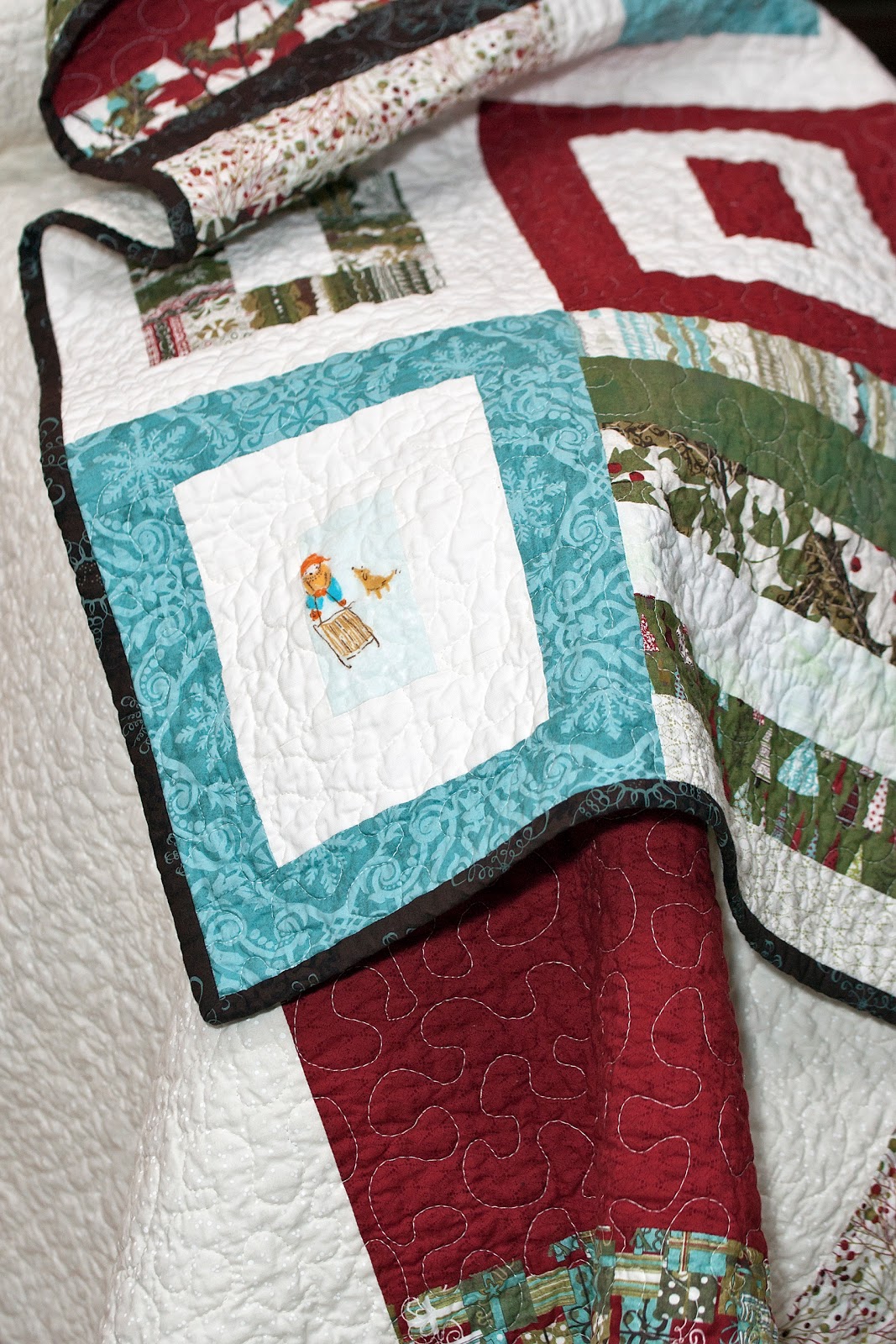 My Three Sons {and a busy girly Girl} {Filled} a finished quilt