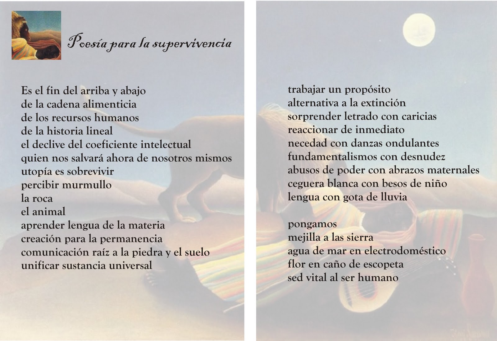 Poesía para la Supervivencia