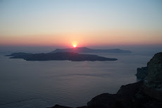 Sunset over the caldera, Santorini
