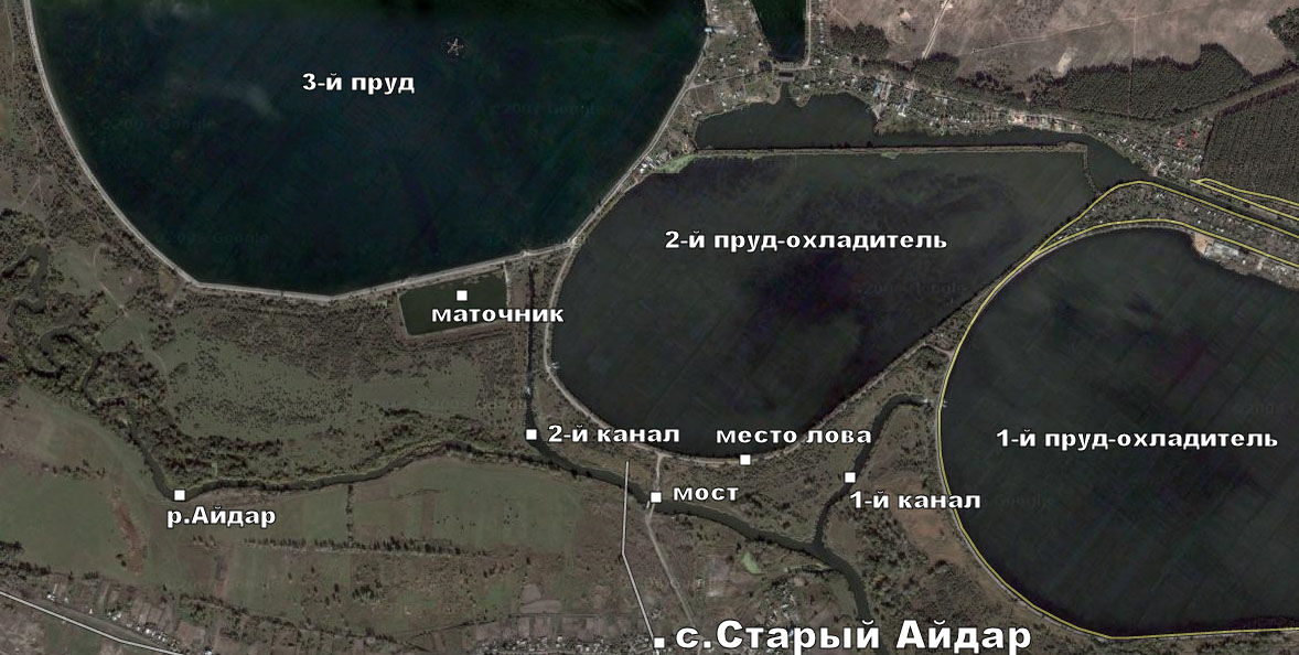 карта северского донца рыбалка карта северского донца рыбалка