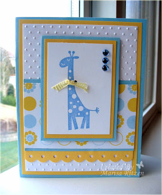 baby cards rosemary reflections splitcoaststampers boy diy handmade congratulations stampin card mercy shower giraffe wrm raffie birthday swiss scrapbook tarjetas