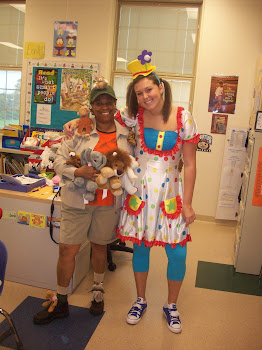 Mrs. Jackson as the Zoo Keeper and Me as a Clown