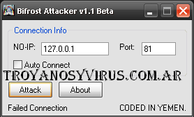 Bifrost Attacker v1.1 Beta BIFROST+ATACKER2
