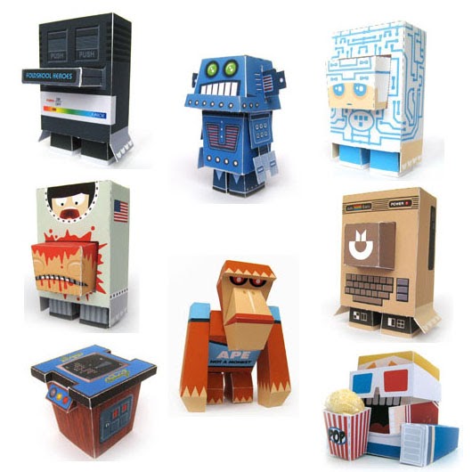 nerdvana: Geekeses para armar en papel