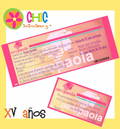 Invitaciones tipo Boleto de Avión - tan chic como tú -