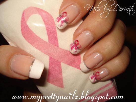 Photos T Cancer Awareness Nail Art Best Designs 2018 My Pretty Nailz T Cancer Awareness French Manicure