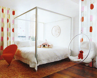 Toda la casa Girls+room+orange+and+white