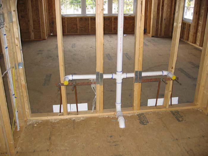 Rough Plumbing New Construction House