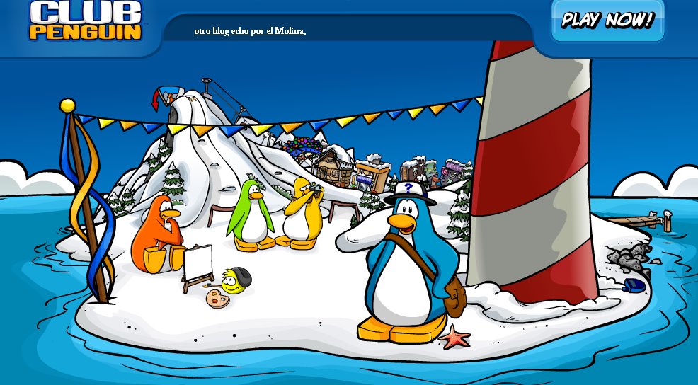el nuevo blog de club penguin echo por el molina