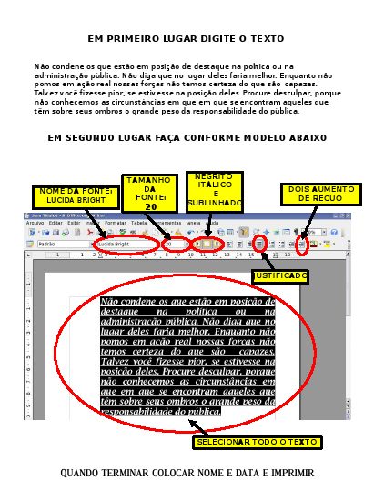 formatando texto 2