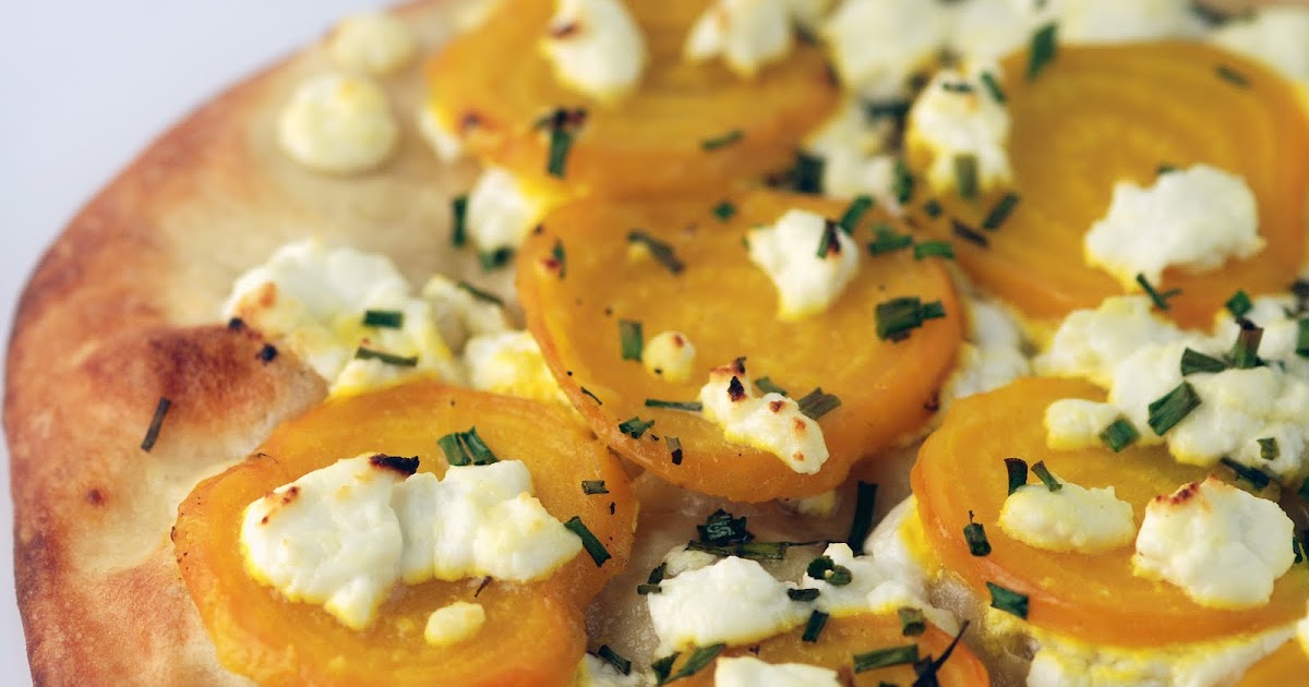 Vegetable Matter Flatbread with Roasted Beets, Texas Goat Cheese and