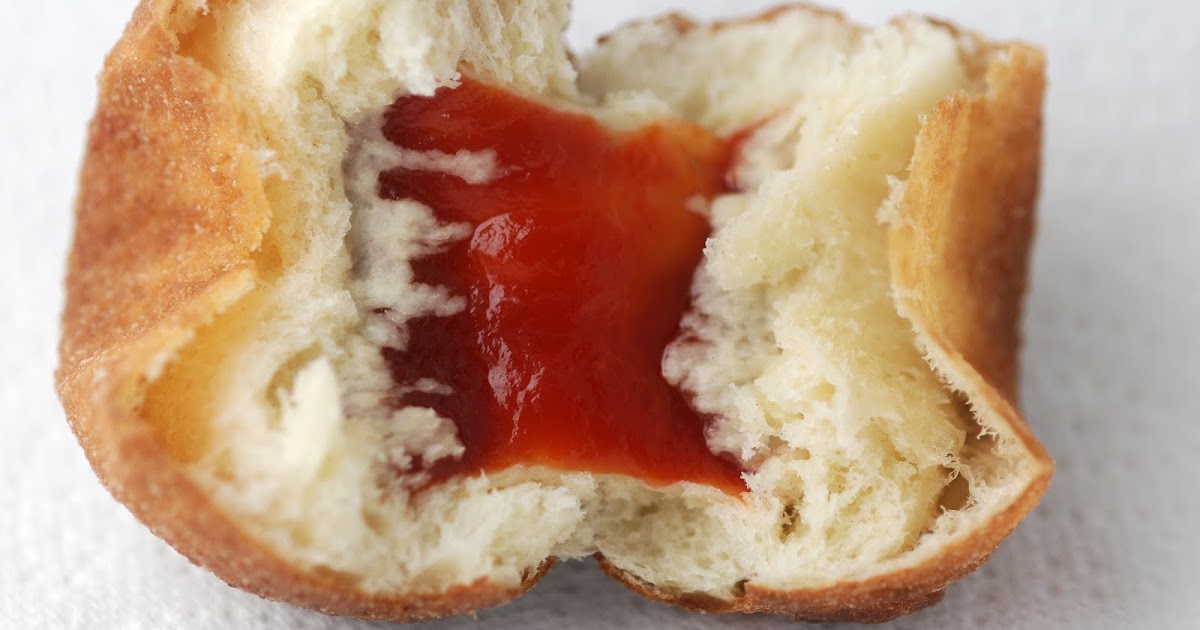 Vegetable Matter Ketchup Sufganiyot (jellyfilled doughnuts)