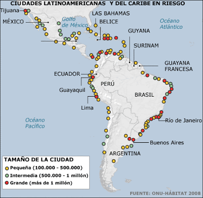Mar zonas de riesgo