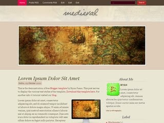 Medieval Blogger Template