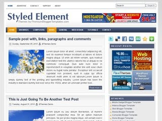 Styled Element Blogger Template