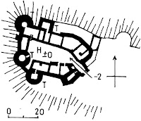 Allik: Burgen des deutschen Mittelalters. H = hoov, T = torn