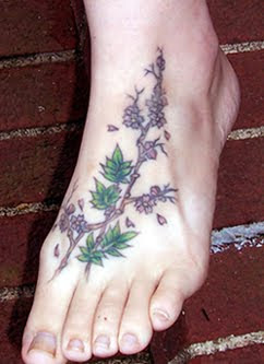 flower vine tattoo design