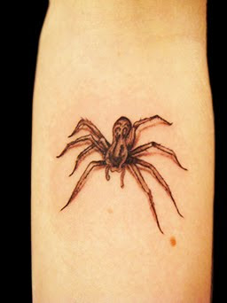 3d tattoo spider