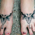 Dazzling Ivy foot tattoo designs