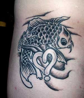 Koi Tattoo Outline