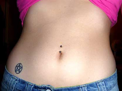 Lower stomach tattoo for girls