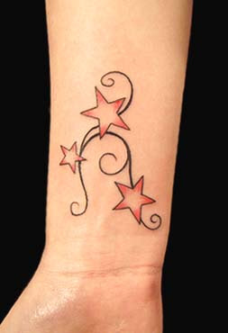 tribal star tattoo images