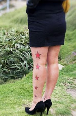 star tattoo on foot