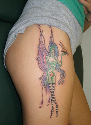Fairy tattoo designs are very popular among the female section as they 