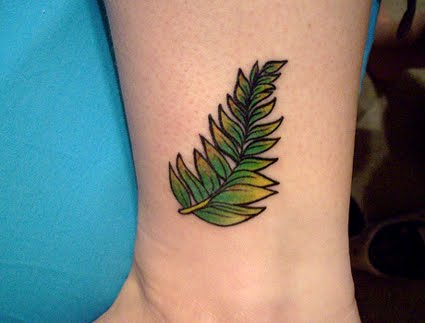 silver fern tattoo They look very attractive as a tattoo art.
