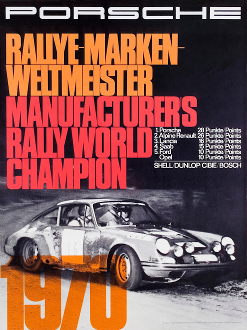 Porsche Manufacturers Rallye World Champion 1970