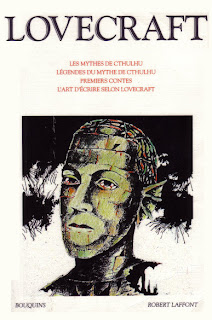 Couverture du premier tome de la collection Bouquins sur H.P. Lovecraft