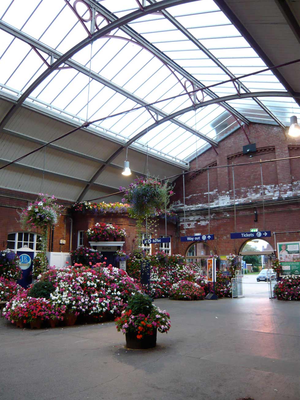 Poppycock & Other Creative Nonsense Flowers at Bridlington Station