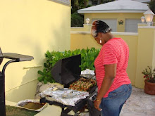 Cooking the kabobs