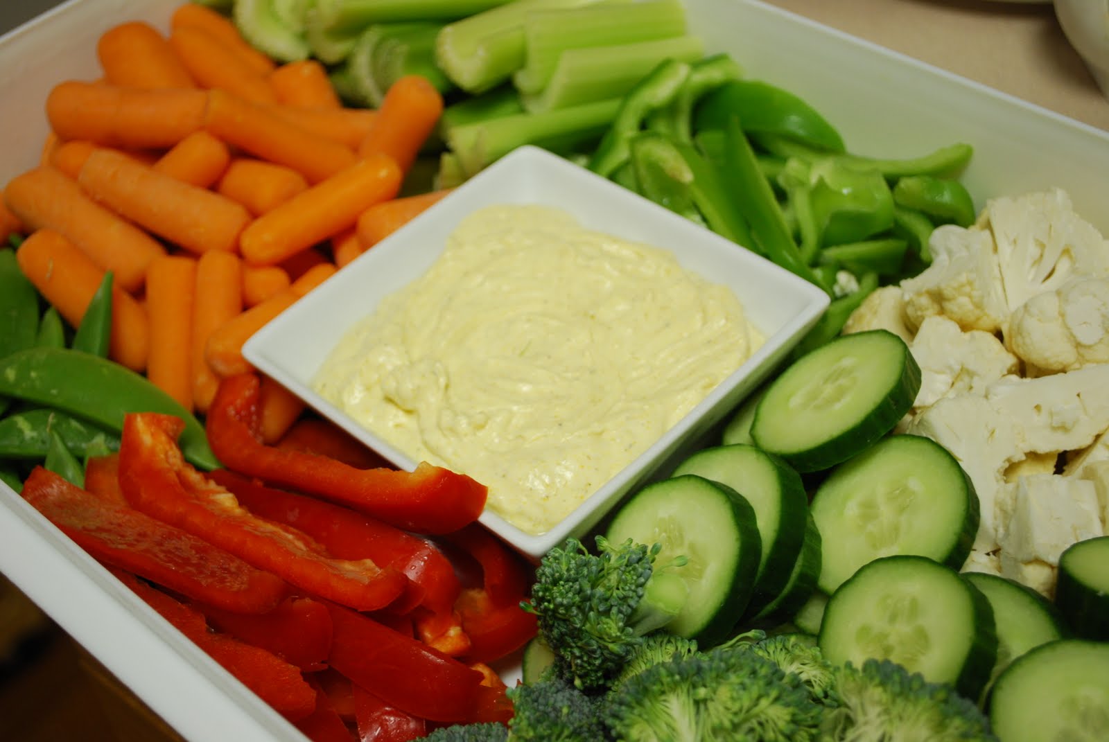 Simply Mangerchine Curried Veggie Dip