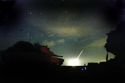 Iraq war at night