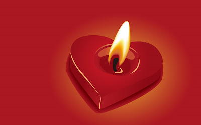 valentine's day candle
