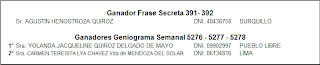Geniogramistas Ganadores