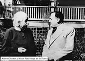 Albert Einstein y Victor Raul Haya de la Torre