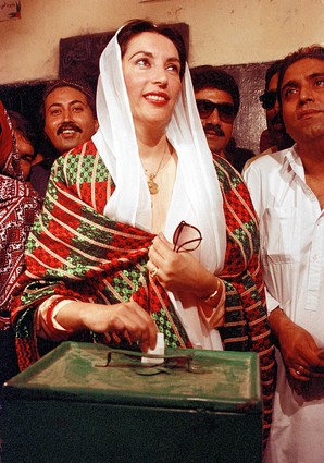 [Opposition+leader+Benazir+Bhutto+casts+her+vote+for+the+first+time+in+her+life+in+1988+in+the+general+elections+in+Larkana,+her+home+district+in+Karachi,+Pakistan..jpg]