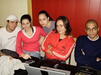 Rafael, Fernanda, Paula, Alessa, Paulo