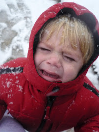 Jacob...not enjoying the snow!