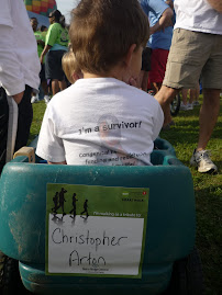 Survivor Christopher at the Heart Walk