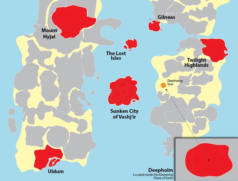 WoW Cataclysm 8085 leveling zones