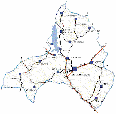 Mapa da aldeia de Freixinho