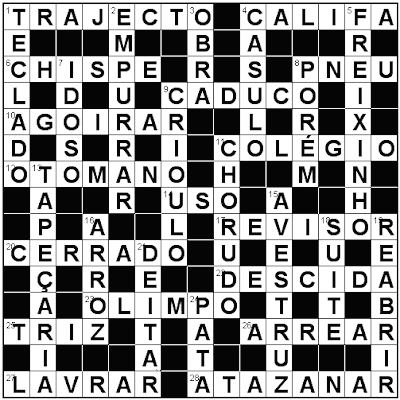 Palavras Cruzadas OnLine - 1