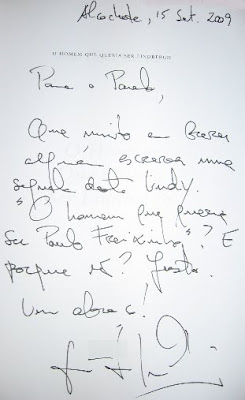 O Homem que queria ser Lindbergh: Dedicatória