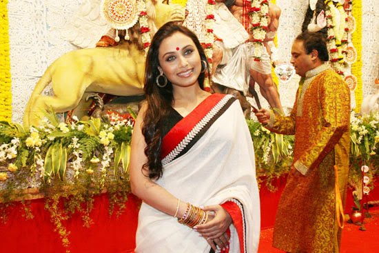 Rani Mukherjee's Durga Pooja Event hot photos Rani Mukherjee's Durga Pooja Event hot photos