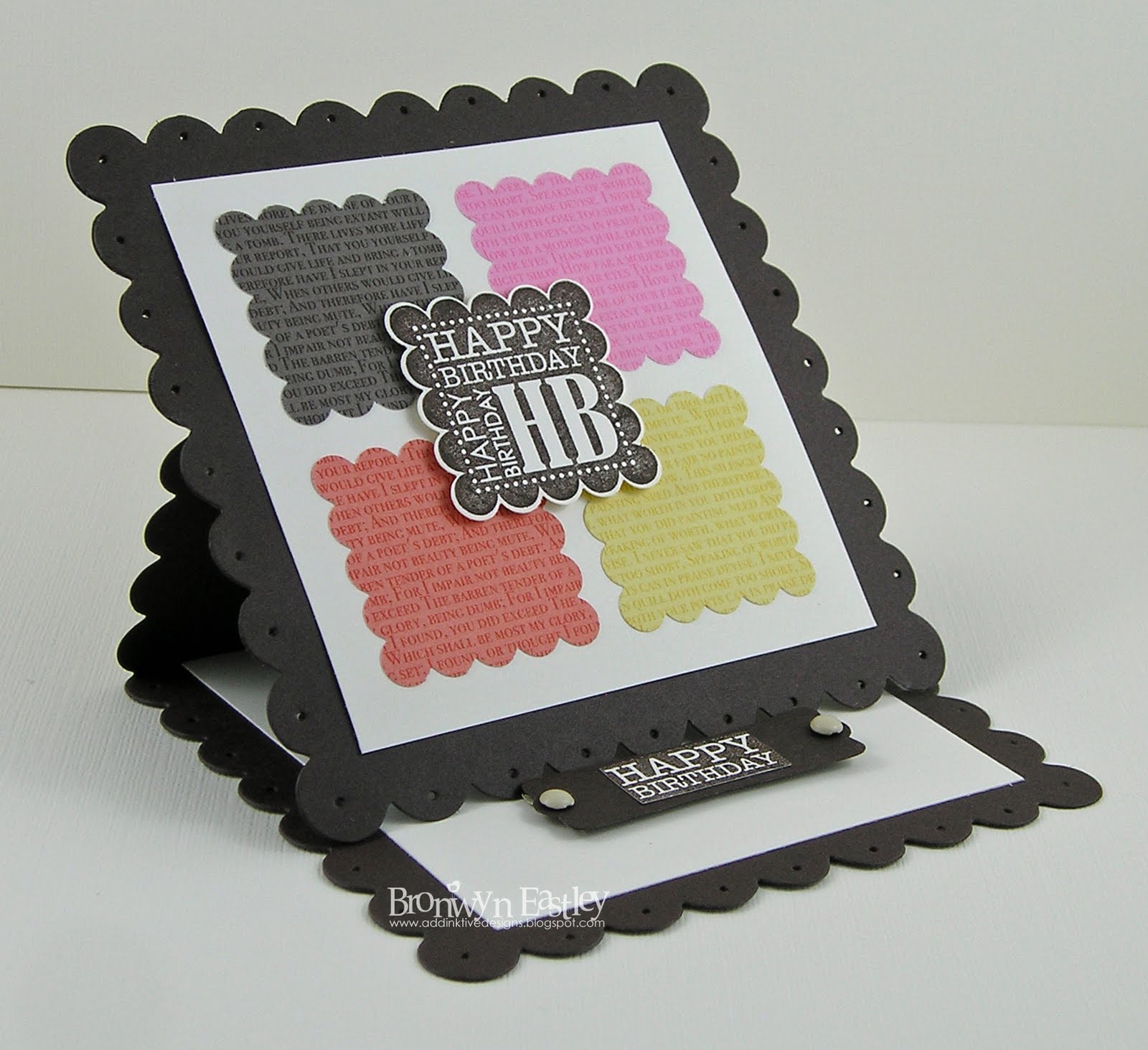 addINKtive designs at blogger Punch Bunch Easel Cards