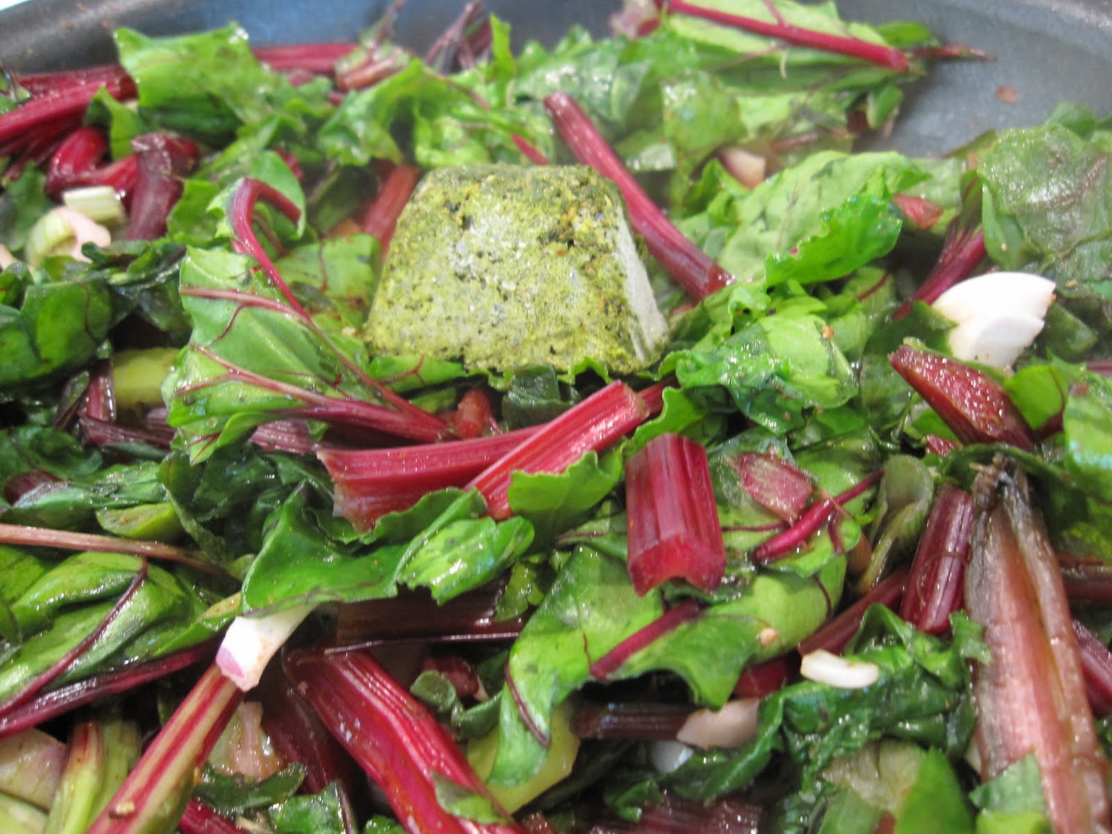 An Austin Homestead Beet Greens and Fresh Eggs Breakfast Recipe