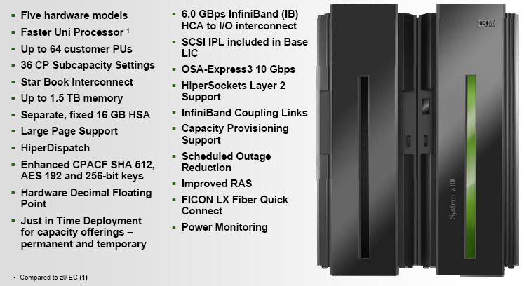 Mainframe Watch Belgium: IBM System z10 EC Announcements - A summary